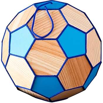 最終値下げ　サッカー　新品未使用　極美品✨木で作られたサッカーボール ミカサ サッカーボール4号 マシン縫い ネイビー FT429D-NB